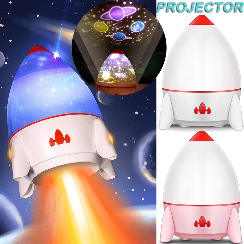 Lampara Proyector Cohete Espacial 