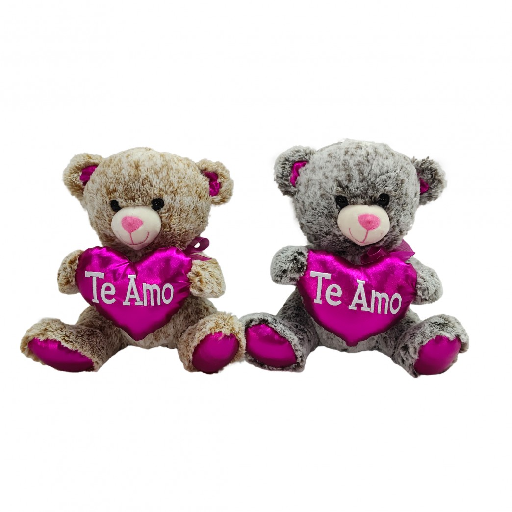 OSO PELUCHE ROJO 35CM